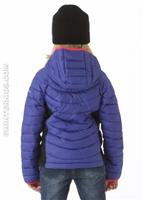 Girls Hybrid Powder Lite Puffer (Light Grape) - Back View