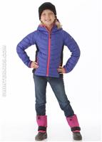 Girls Hybrid Powder Lite Puffer (Light Grape) - Alt. View