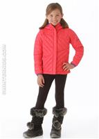 Girls Powder Lite Jacket (Afterglow Pink/Light Grape) - Alt. View