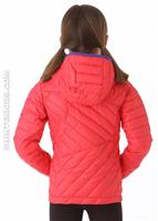 Girls Powder Lite Jacket (Afterglow Pink/Light Grape) - Back View