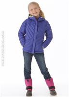 Girls Powder Lite Jacket (Light Grape/Neon Light) - Alt. View