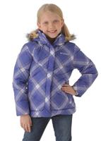 Girls Snow Trinity Down Bomber (Light Grape Plaid) - Girls Snow Trinity Down Bomber (Light Grape Plaid)