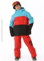 Boys Amo Jacket (Athletic Red/Black/Blue Toll) - Alt. View