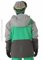 Boys Amo Jacket (Galvanized/Emerald/Shadow) - Back View