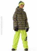 Boys Servo Jacket (Green Stripes) - Alt. View