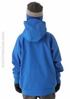 Boys Spectrum Softshell Jacket (True Blue) - Back View                                                                                                                                             