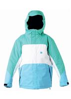 Girls Farah Jacket (Blue Toll/Arcadia Green/White) - Studio Shot                                                                                                                                           