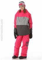 Girls Farah Jacket (Pink) - Alt. View