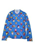 F12 Youth Pepper Skins Print Crewneck (Cupcakes/Blue) - 'Youth Pepper Skins Print Crewneck (Cupcakes/Blue)