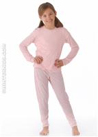 Youth Pepper Skins Solid Crewneck (Pink) - Alt. View