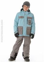 Boys Field Jacket (Bondi Blue) - Alt. View                                                                                                                                             