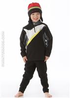 Boys Podium Fleece Top (Black) - Alt. View