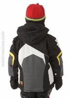Boys Super G Jacket (Black) - Back View