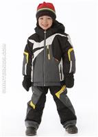 Boys Super G Jacket (Black) - Alt. View
