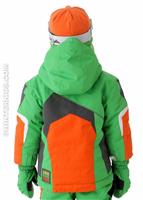 Boys Super G Jacket (Pro Green) - Back View