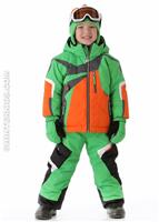 Boys Super G Jacket (Pro Green) - Alt. View