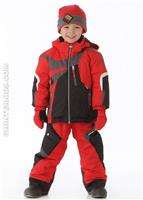Boys Super G Jacket (True Red) - Alt. View