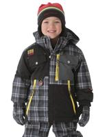 Boys Superpipe Jacket (Slate Flannel Plaid) - Boys Superpipe Jacket (Slate Flannel Plaid)