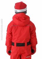 Boys Top Gun Suit (True Red) - Back View