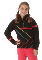 Girls Aliyah Fleece Top (Hibiscus) - Girls Aliyah Fleece Top (Hibiscus)