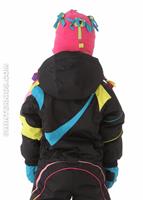 Girls Astro Suit (Black) - Back View