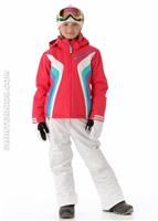 Girls Aurora Jacket (Berry) - Alt. View