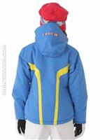 Girls Aurora Jacket (Blue Hawaii) - Back View