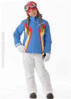 Girls Aurora Jacket (Blue Hawaii) - Alt. View