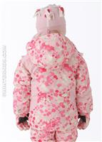 Girls Balance Jacket (Cotton Candy Dippy Dots Print) - Back View                                                                                                                                             