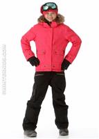 Girls Bombdiggity Jacket (Hibiscus) - Alt. View