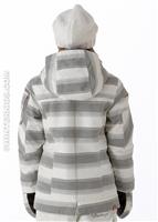 Girls Iconic Jacket (Quarry Stripe Jacquard) - Back View