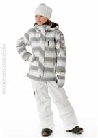 Girls Iconic Jacket (Quarry Stripe Jacquard) - Alt. View