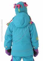 Girls Karma Jacket (Glacier Blue) - Back View