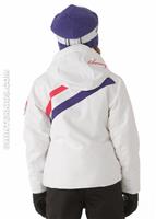 F12 Girls Kensington Jacket (White) - Back View                                                                                                                                             