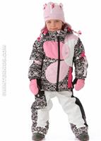 Girls Kismet Jacket (Black Mi Amor Sweater Print) - Alt. View