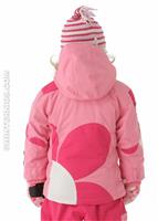 Girls Kismet Jacket (Bubble Pink) - Back View