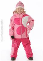 Girls Kismet Jacket (Bubble Pink) - Alt. View