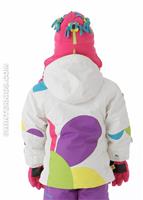 Girls Kismet Jacket (Marshmallow) - Back View