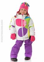 Girls Kismet Jacket (Marshmallow) - Alt. View
