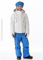 Girls Stella Jacket (White) - Obermeyer Girls Stella Jacket (White) Full