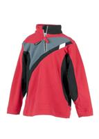 Boys Podium Fleece Top (True Red) - Studio Shot