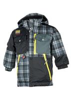 Boys Superpipe Jacket (Slate Flannel Plaid) - Studio Shot