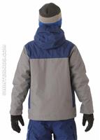 Boys 3-in-1 Jacket (Nickel) - Back View
