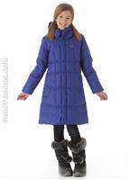 Girls Down Coat (Harvest Moon Blue) - Alternate View
