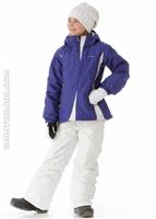 Girls Snow Flyer Jacket (Harvest Moon Blue) - Alternate View