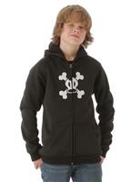 Boys Skurvy Bonded Tech Fleece Jacket  (Black) - Boys Skurvy Bonded Tech Fleece Jacket (Black)