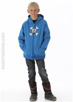 Boys Skurvy Bonded Tech Fleece Jacket (Blue) - Alt. View