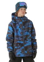 Boys Skurvy Camo Insulated Jacket (Blue) - Boys Skurvy Camo Insulated Jacket (Blue)