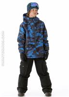Boys Skurvy Camo Insulated Jacket (Blue) - Alt. View