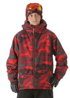 Boys Skurvy Camo Insulated Jacket (Red) - Boys Skurvy Camo Insulated Jacket (Red)